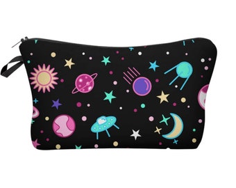 Lime /& Lane Space Galaxy Dabbing Spaceman Pencil Case Pen Pouch Organizer with Astronaut and Star Design
