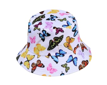 Butterfly Bucket Hat - Reversible