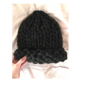 Chunky Knit Hat - Crochet Beanie - Gift - Fall/Winter Hat