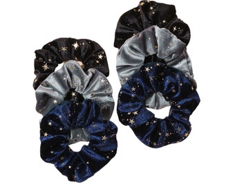 Gold Star Velvet Scrunchies