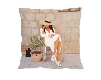 Relax and Chill Graphic Pillow Cover without insert