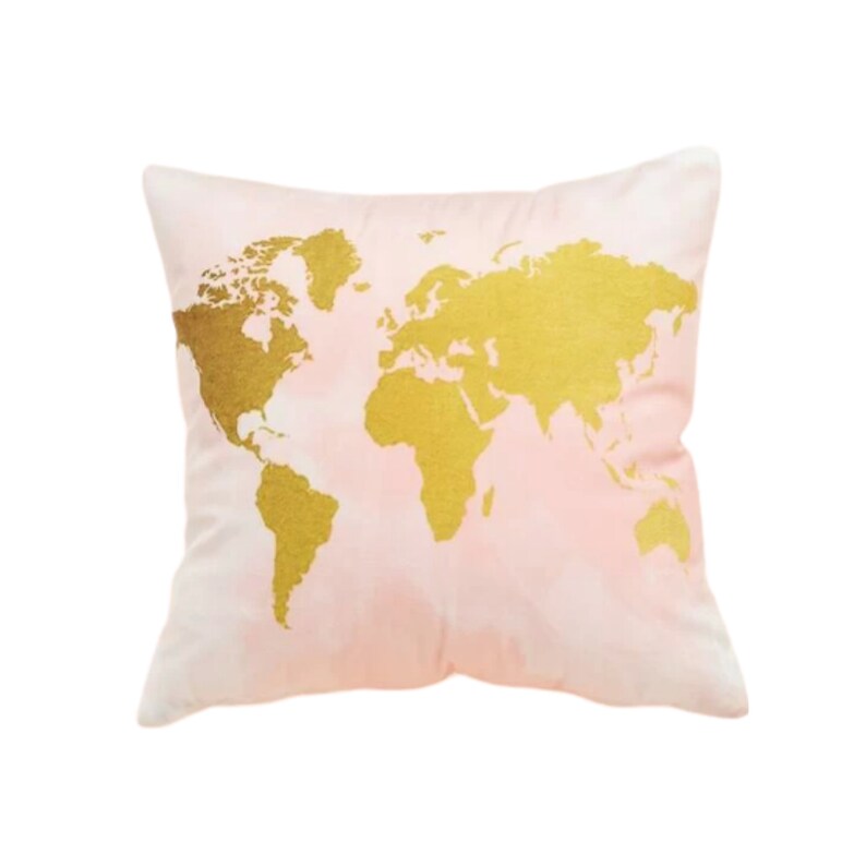 Map Print Pillow Case without insert image 1