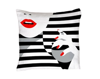 MUA Graphic Pillow Cover without insert