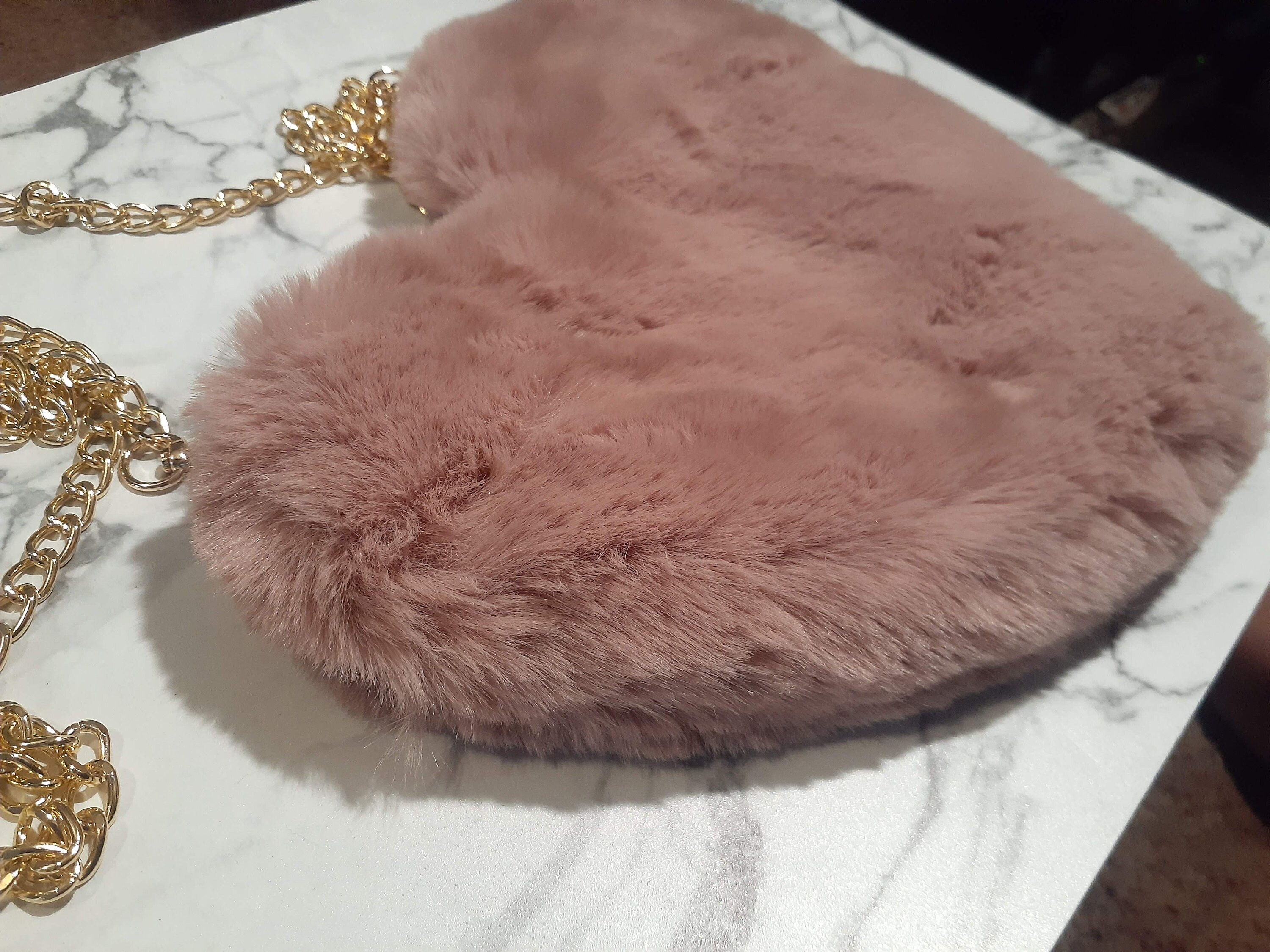 Fluffy Heart Purse Pink Heart bag Heart Novelty bag Etsy