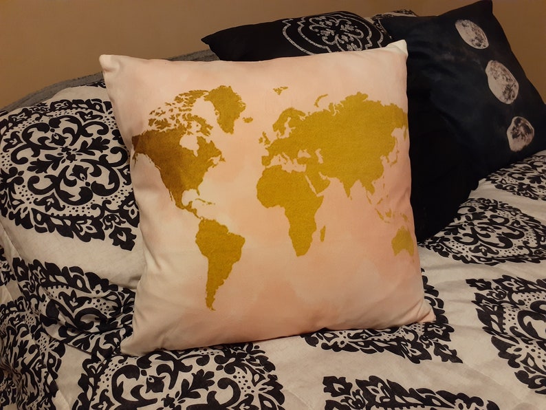 Map Print Pillow Case without insert image 6