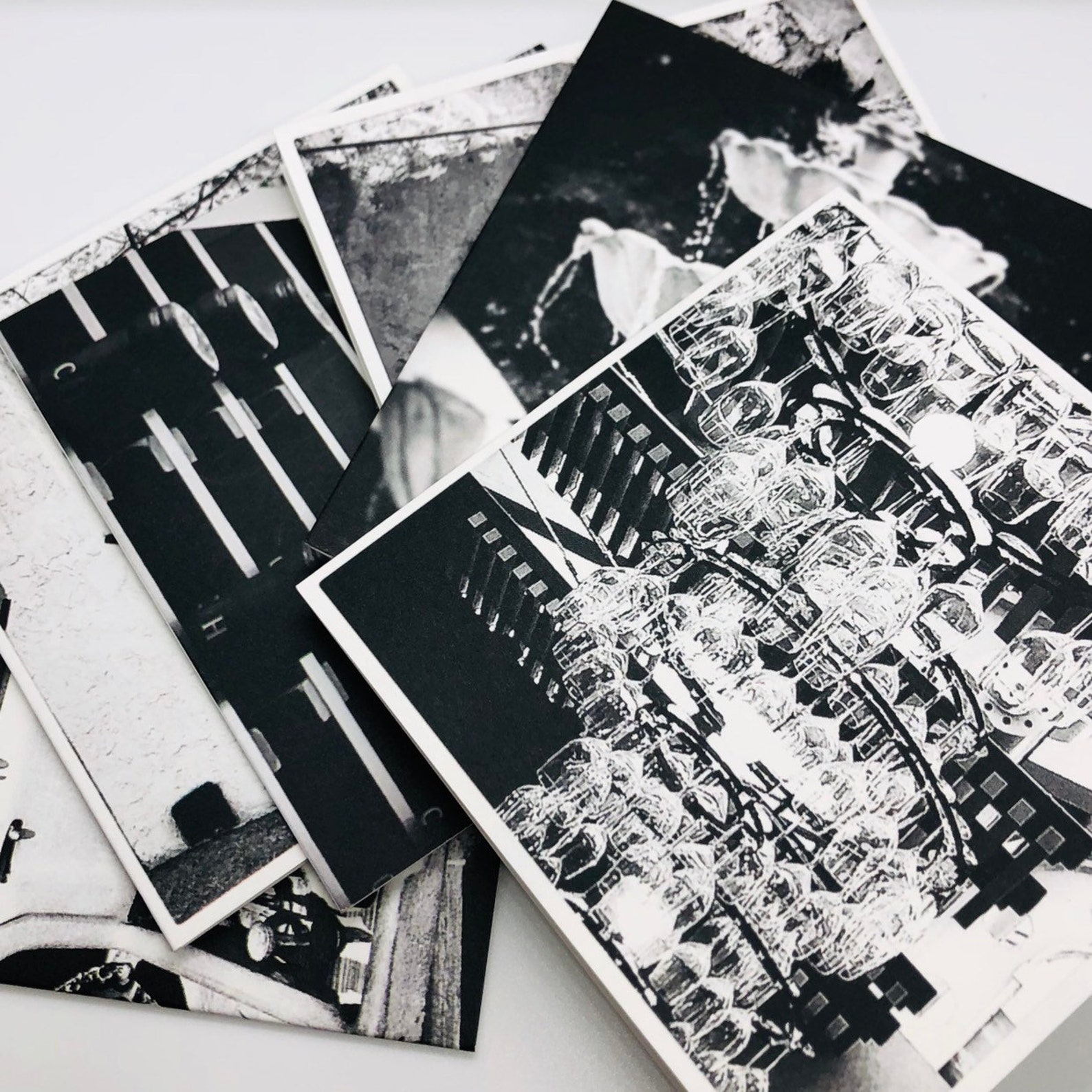 Black And White Note Cards Etsy