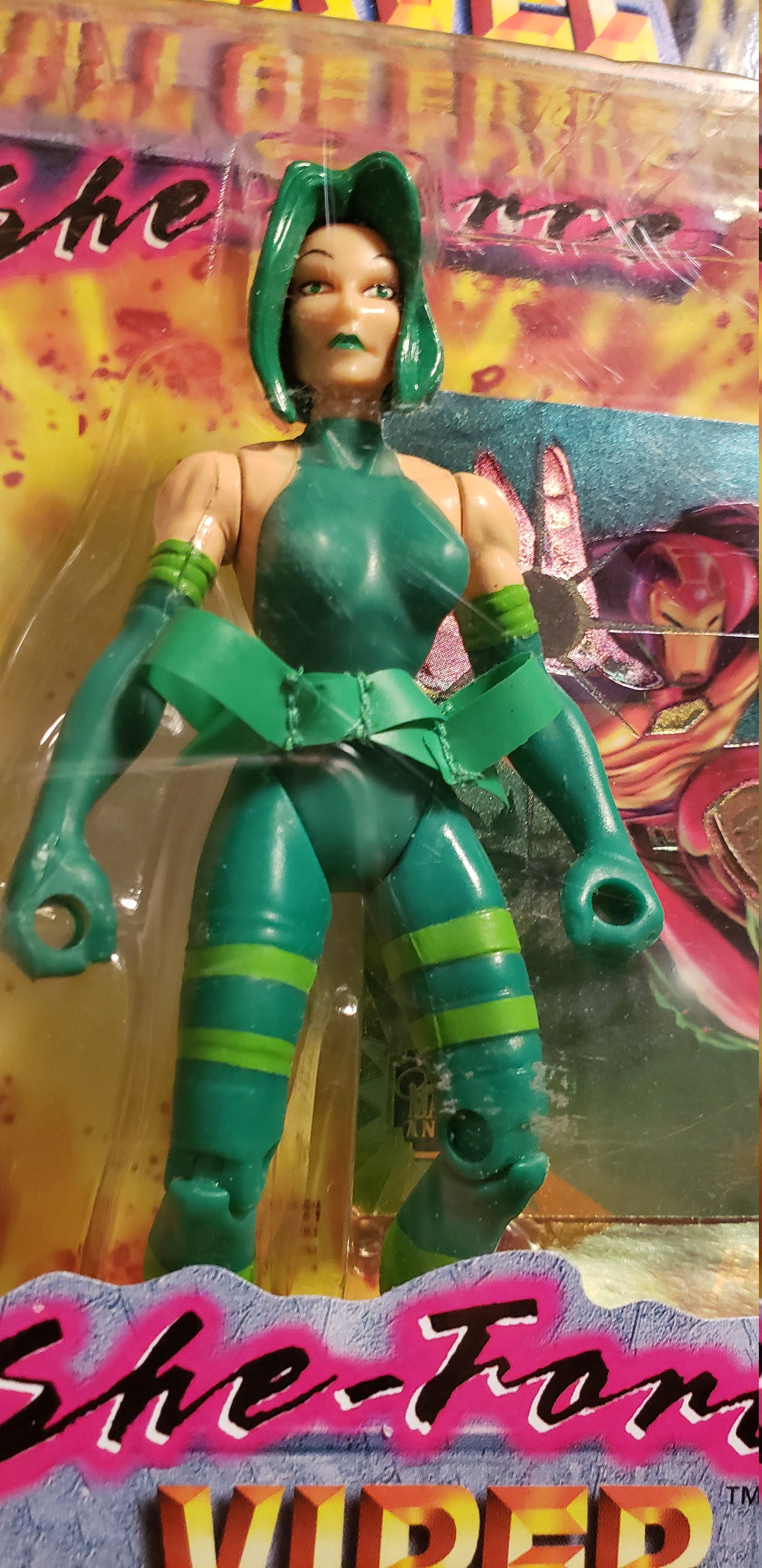 Vintage 1997 Viper She Force Mavel Hall Of Fame Figure Toy Biz Etsy