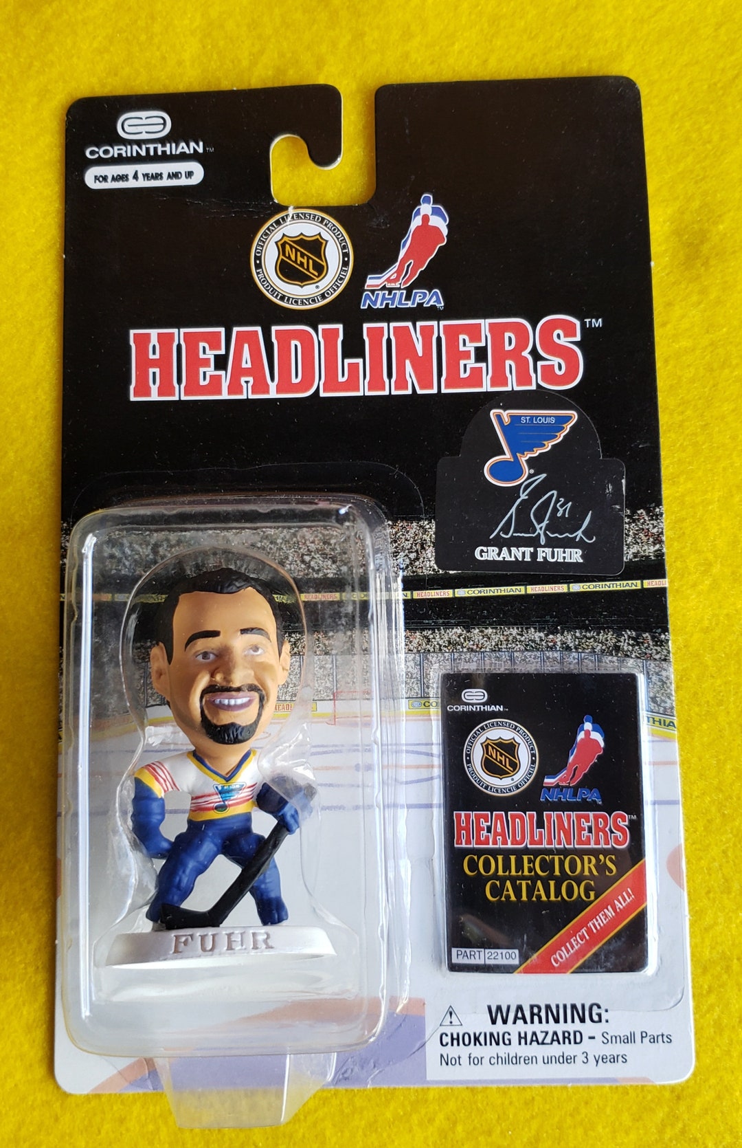 Vintage 1997 Grant Fuhr NHL Headliners Mini 3 Sport Etsy España