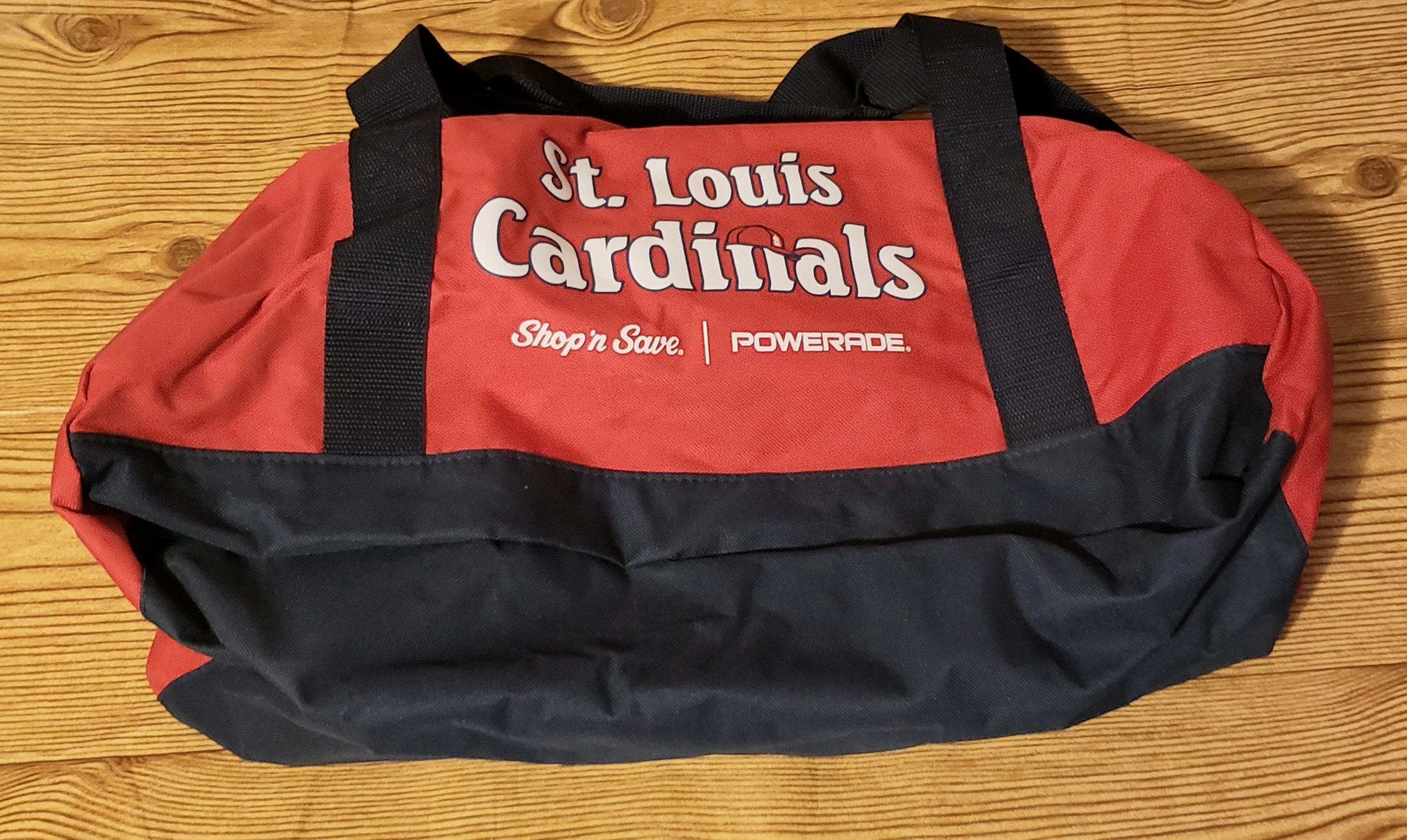 St Louis Cardinals Baseball Canvas Duffle Bag Shop N Save Powerade