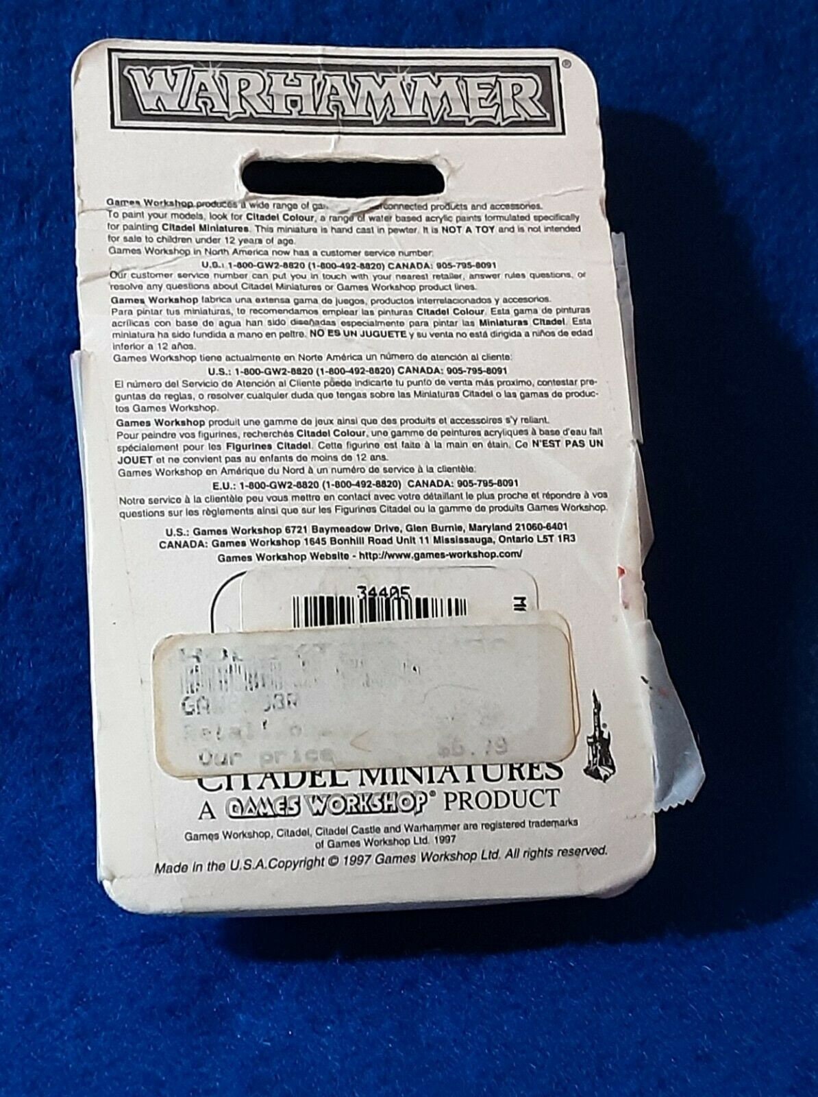 Vintage 1997 Warhammer Citadel Miniatures 8508R High Elf Mage - Etsy