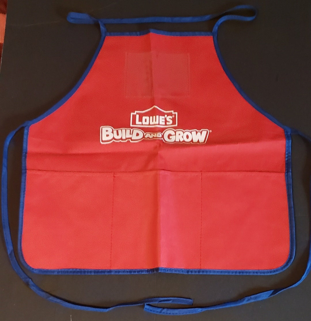 Lowes Build and Grow Red Child's Apron Kids Craft Etsy