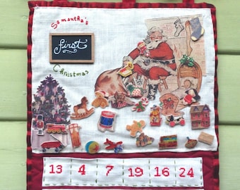 Handmade Baby's First Christmas Advent Calendar - Free Shipping!