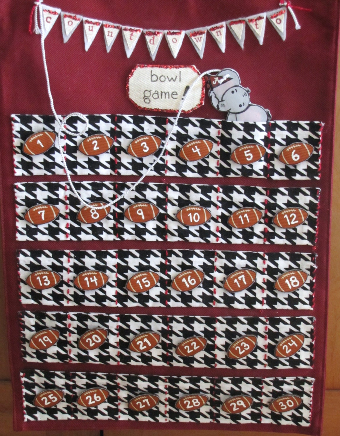 Football Countdown to Kickoff Calendar Etsy