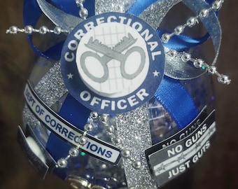 Correctional/Corrections Officer Christmas Ornament - No Guns Just Guts - Dept of Corrections