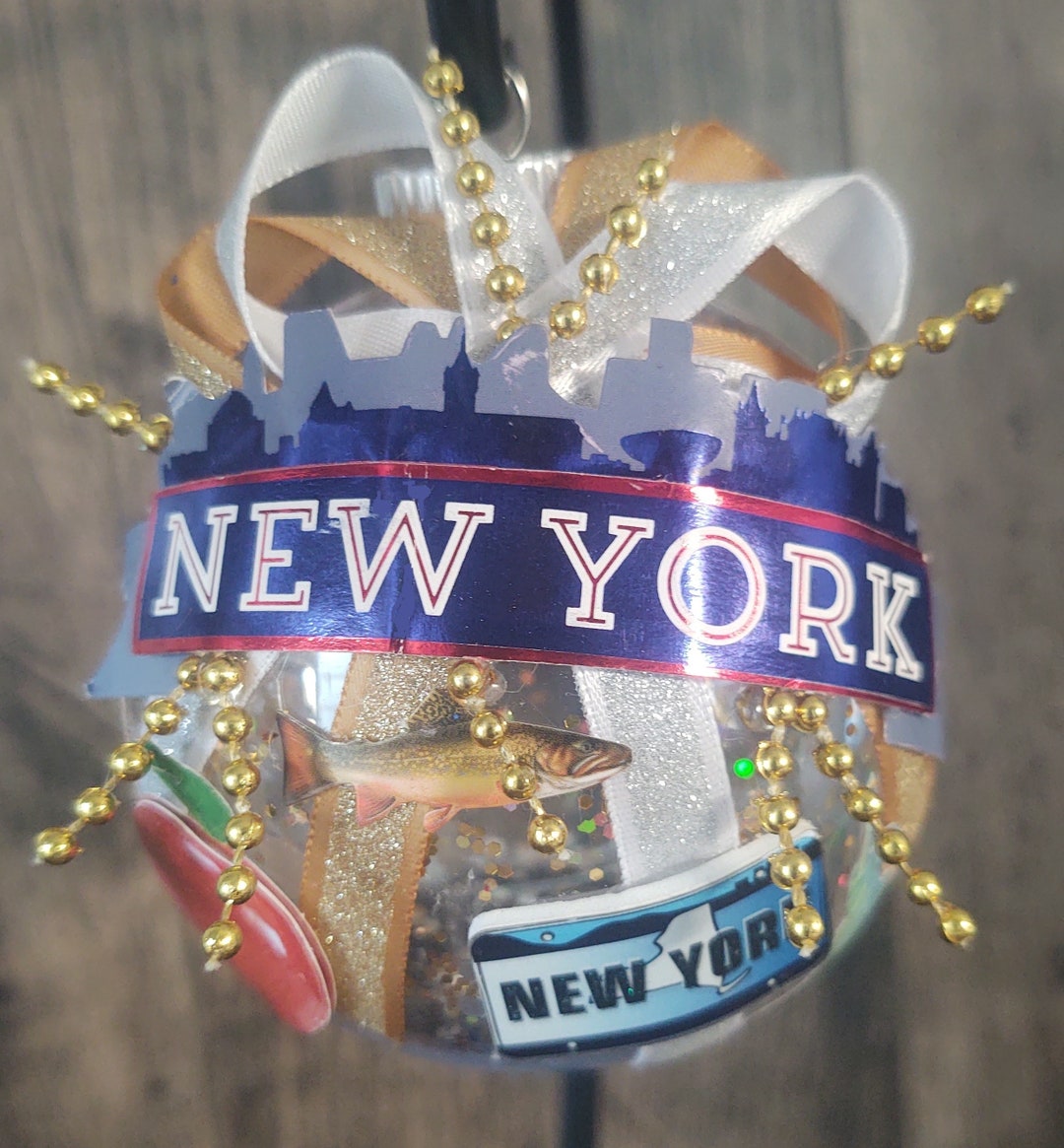 New York Christmas Ornament City Skyline US State USA Etsy