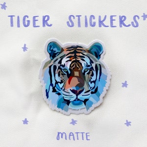 Matte Tiger Sticker - Donation Sticker for Wildlife Relief Efforts/ Charity Sticker for Wildlife Relief/ Tiger King Sticker