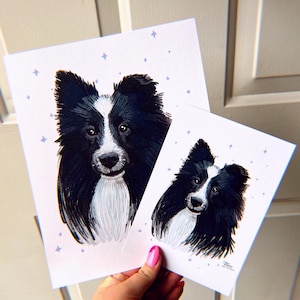 Bi-Black Shetland Sheepdog Art Print - Sheltie Art Print - Border collie art print - Scottish dog lover