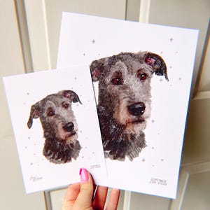 Scottish Deerhound Art Print - Scottish dog Art Print -  art print - British Scottish welsh dog lover