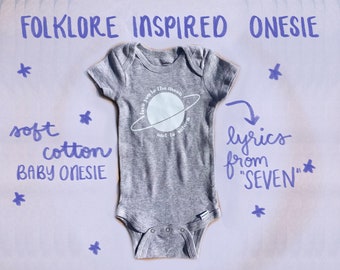 Seven Folklore Baby Onesie Bodysuit- Folklore Onesie - baby shower gift - cute baby gift