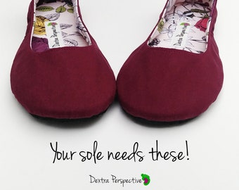 wide toe box ballet flats