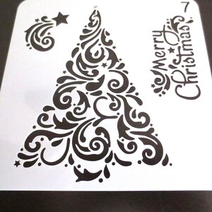 Stancil "Christmas DIY Craft " (13x13cm) (cod.7scrap)