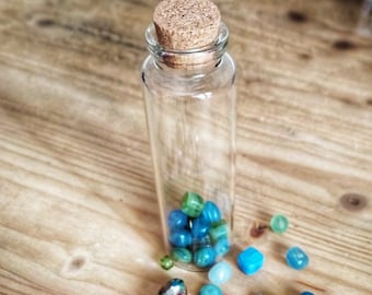 Glass Bottle with Cork 30x100mm