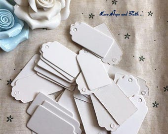 Scrapbooking: LOTE 10 mini etiquetas/etiquetas para artículos