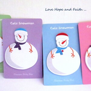 Sticky note adesivi in carta "Snowman" (circa 10x6.5 cm)