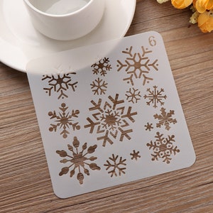 Stancil "Snowflake - Fiocco di neve" (13x13cm) (cod.3scrap)