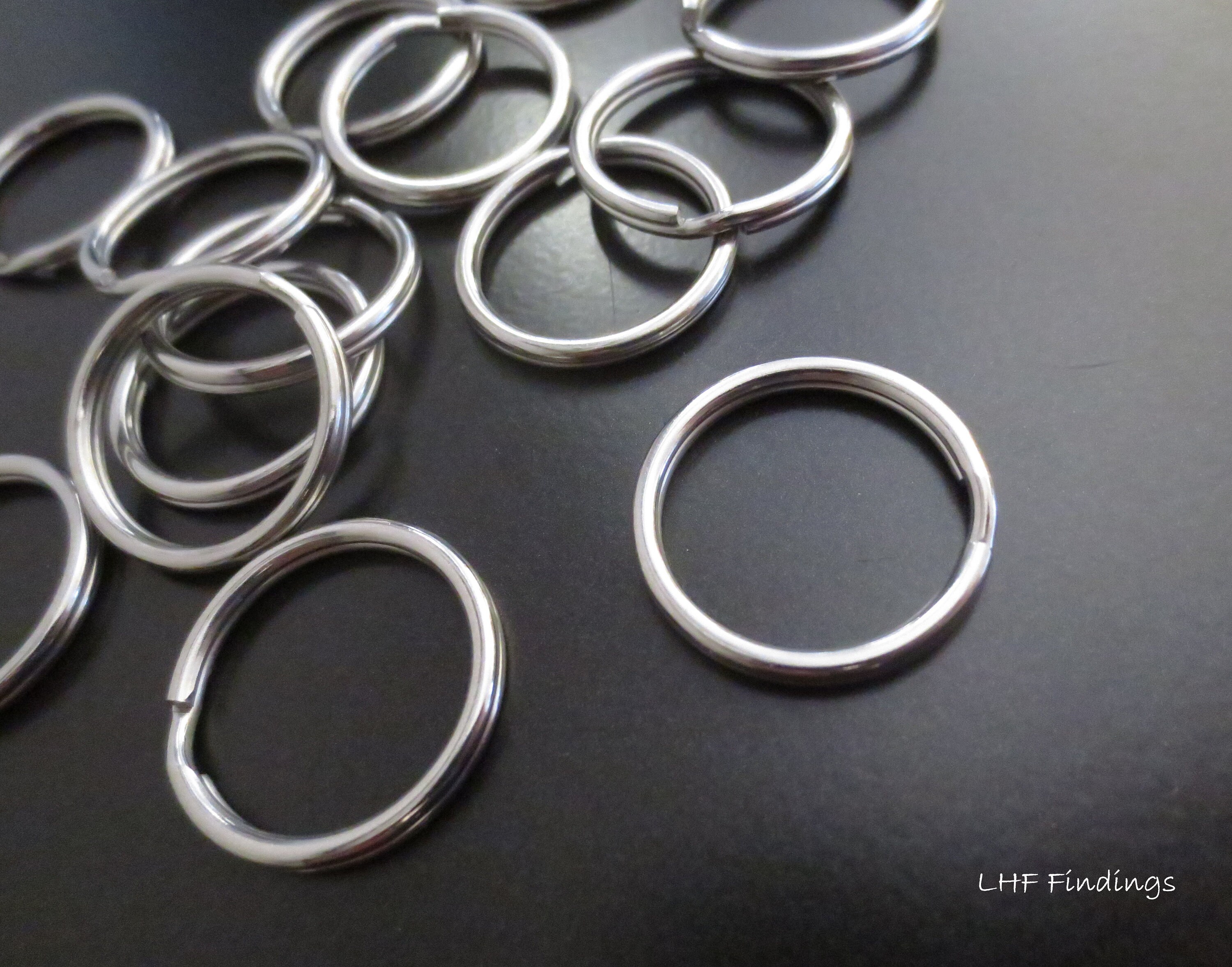 Ciondolo Anello Con Morsetto In Acciaio Inox – Sospensione Per Collana – Colore Argento