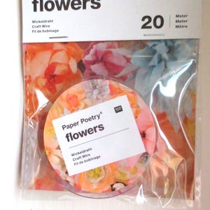 NOVITA'! Filo acciaio "per fiori di carta" (20mt x0,5mm)