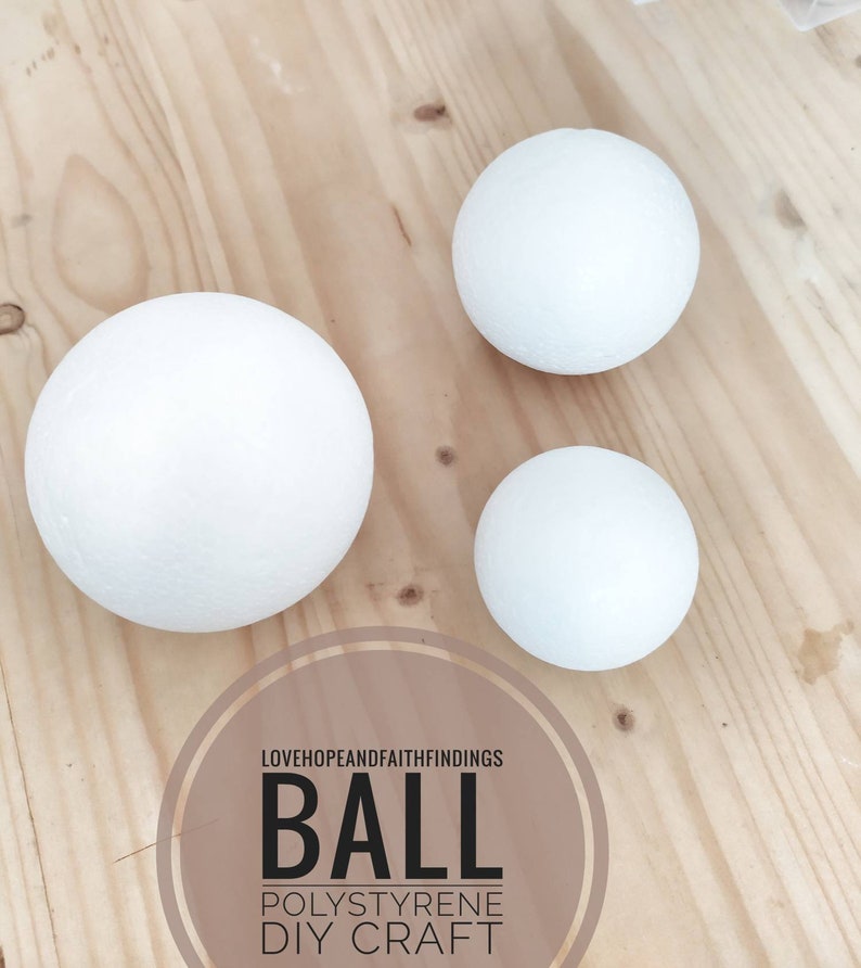 Spheres Round Ball Polystyrene Foam Supplies Crafts 40/50/60mm - Etsy