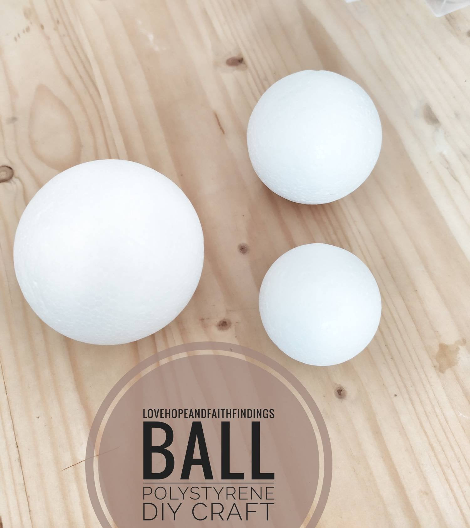 3'' Marked Styrofoam Balls in Sets of Six, Premarked Polystyrene