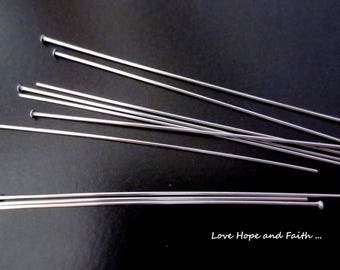 Lot 10 tacks flat head stainless steel (65x0,7x1,6mm) (cod.Stainless Steel)