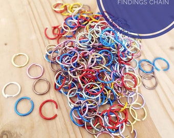 100pcs Multi-Colored Open Rings for Bvacciali 6-10mm