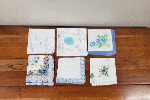 Set of 10 Vintage Handkerchiefs - image 3