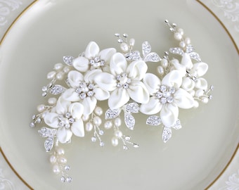 Braut Haarspange Braut Haarschmuck Hochzeit Haarschmuck Blumen Kopfschmuck Hochzeit Haarspange Braut Haarkamm Strass Haarspange Haarspange Haarschmuck