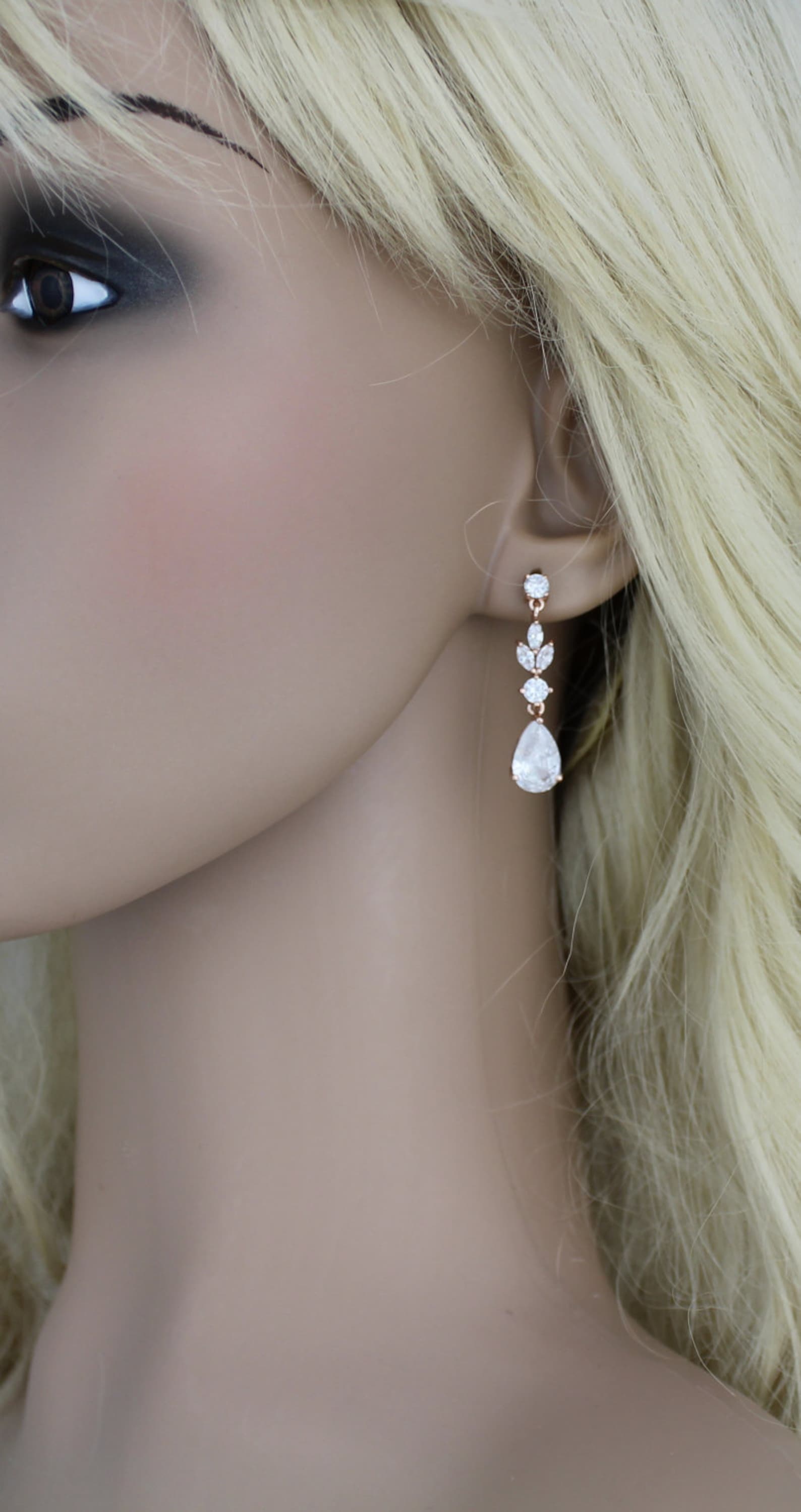 Bridal Jewelry Set Wedding Necklace Set CZ Bridal Necklace Etsy