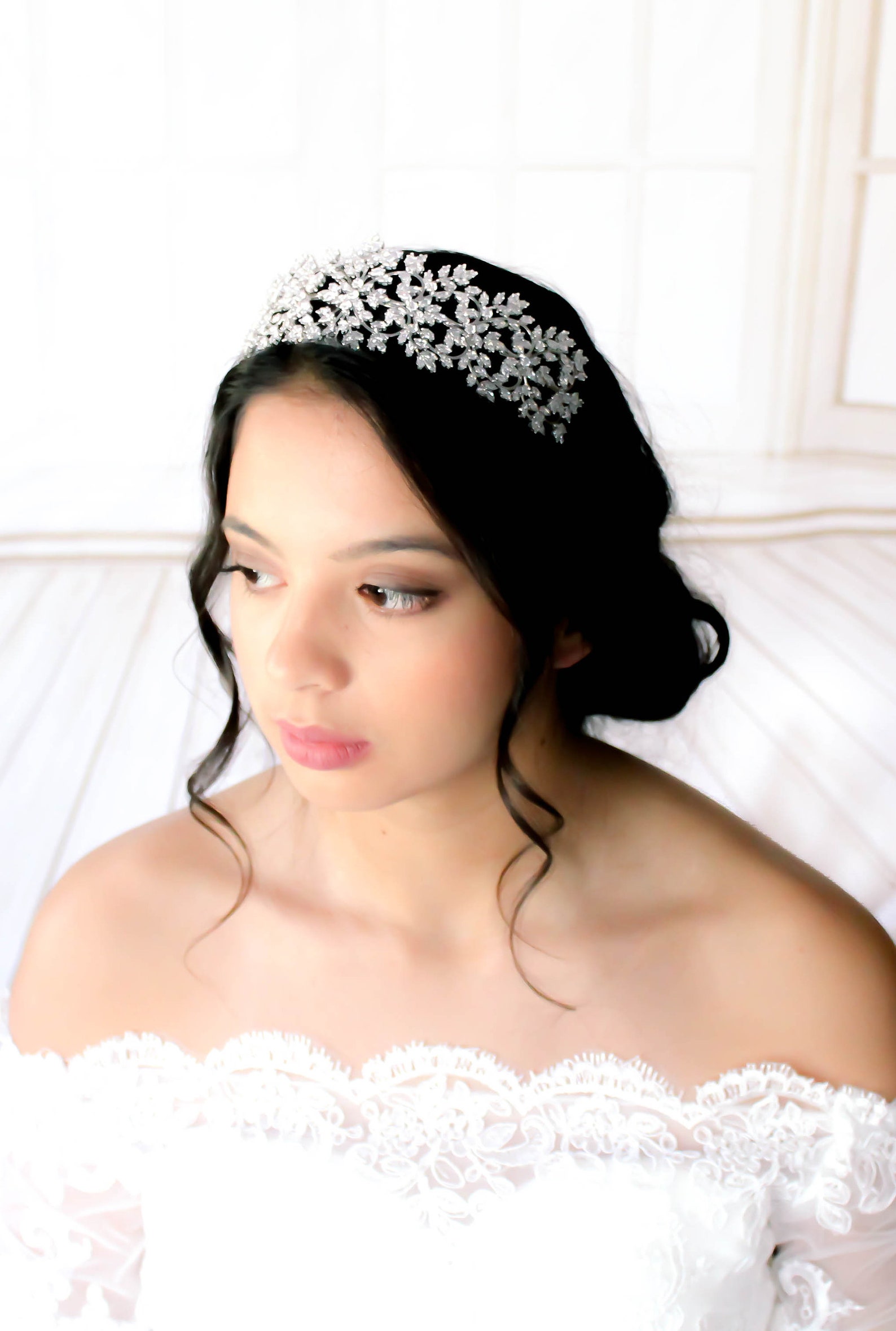 Crystal Bridal Tiara Bridal Hair Piece Bridal Hair Etsy