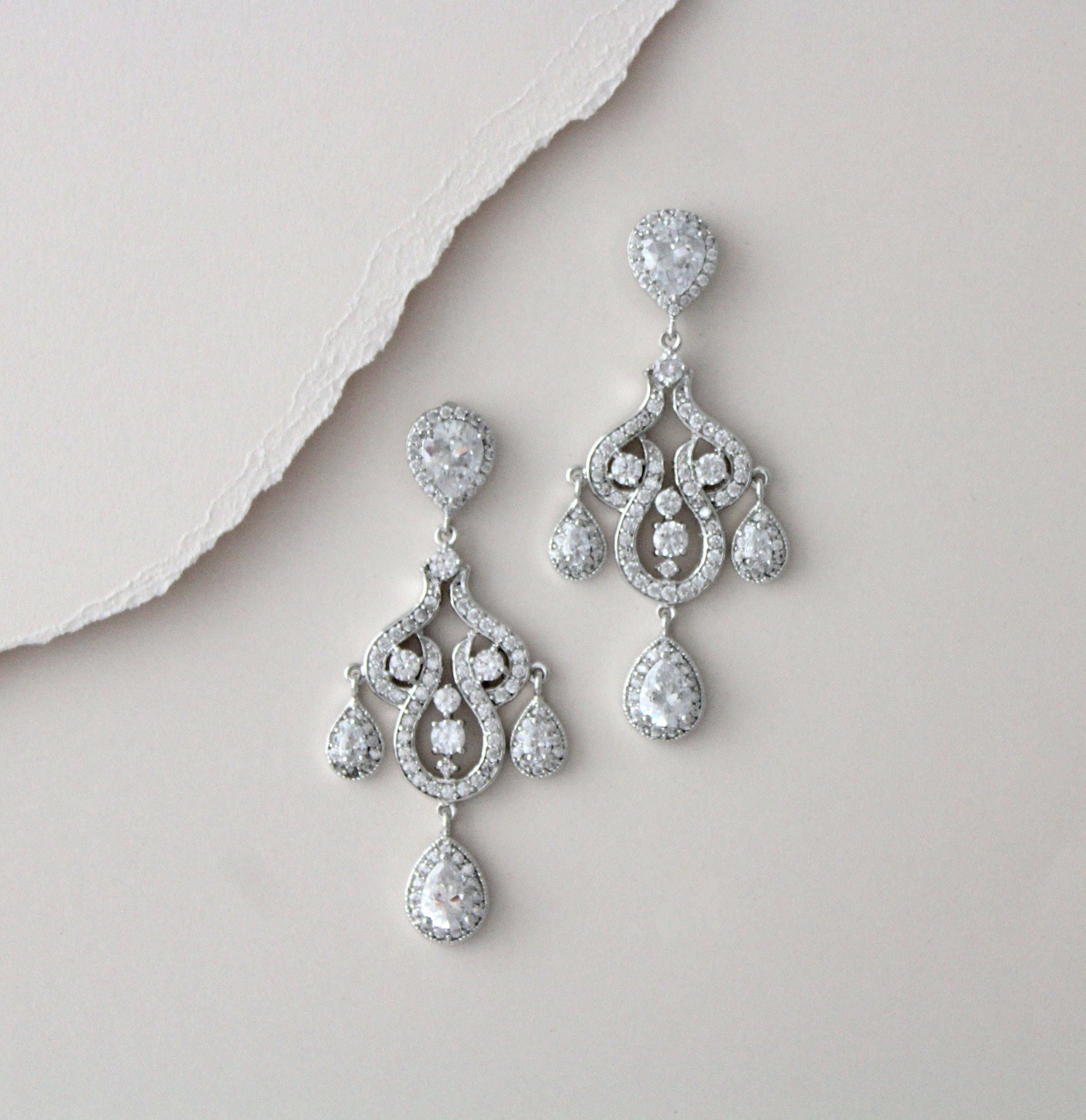 Bridal Chandelier Earrings, Wedding Earrings, Bridal Jewelry, Bridal
