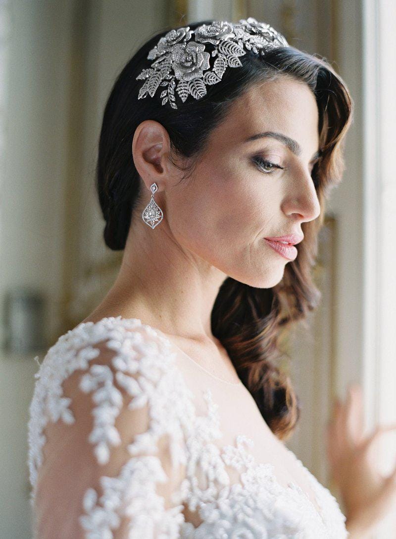 Beautiful Headdress and Matching Necklace & Earrings also a matching Bridal Sash Amazon.com: Glenmal 6 Pcs Crown Moon Star Headband Celestial  main image 3