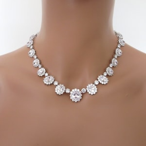 Wedding jewelry set, Bridal necklace set, Bridesmaid necklace and earrings, CZ Bridal jewelry set, Bridesmaid jewelry set, Cubic zirconia