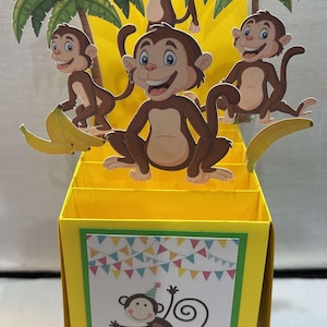Monkey Go Bananas card in a box