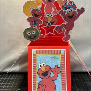Elmo Themed Card in a Box