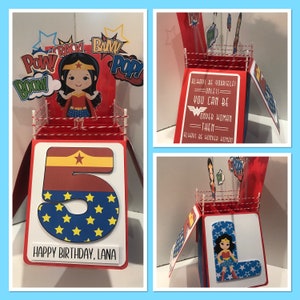 Wonder Women Themed Card in a Box