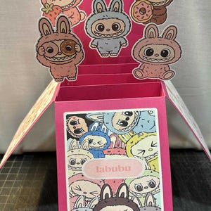 Labubu inspired Card in a Box