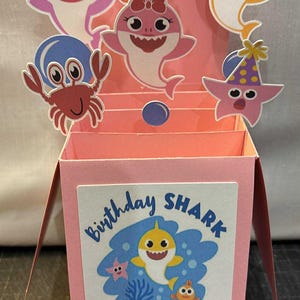 Baby shark inspired Card in a box