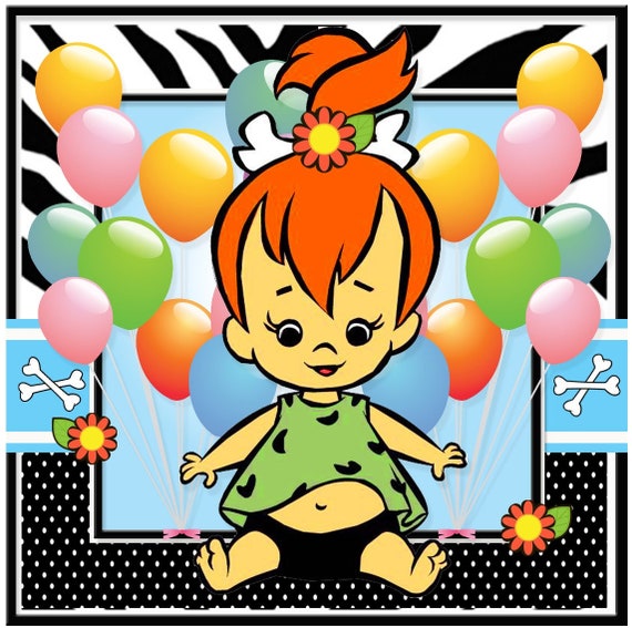 Flintstone Birthday card | Etsy