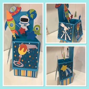 Outer space card in a Box