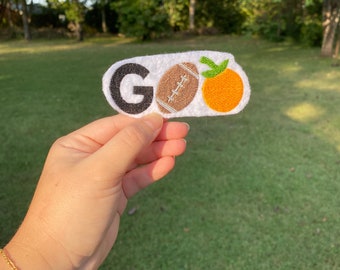Go Big Orange with Football Embroidery Digital File - Tennessee Volunteers